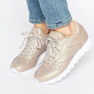 Pearlized gold Reebok